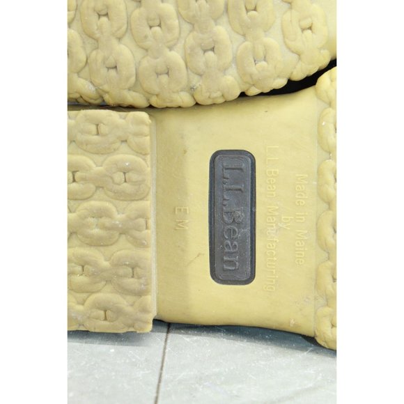 LL Bean 8" Insulated Brown Leather Lace up Ankle Duck Boots Size 8 M - Picture 9 of 9